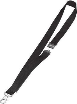 Textielkoord Durable 8137 met karabijnhaak zwart | 10 stuks