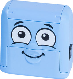 Textielstempel colop my marky met voucher blauw