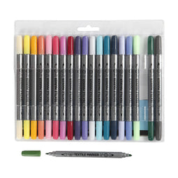Creativ Company Textielstiften - extra kleuren, 20st.