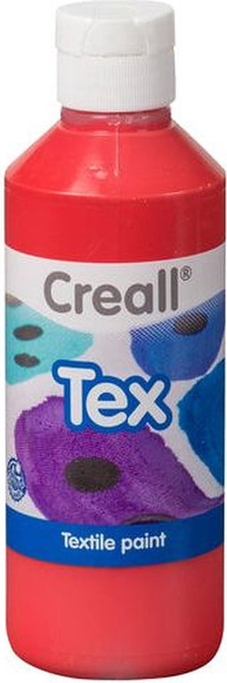 Textielverf creall tex rood 250ml | Fles a 250 milliliter | 6 stuks