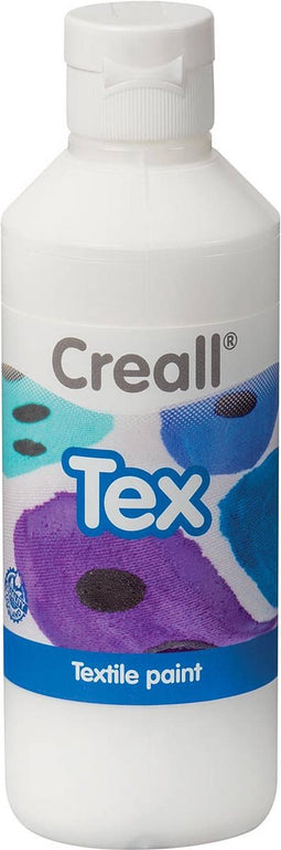 Textielverf creall tex wit 250ml | Fles a 250 milliliter | 6 stuks
