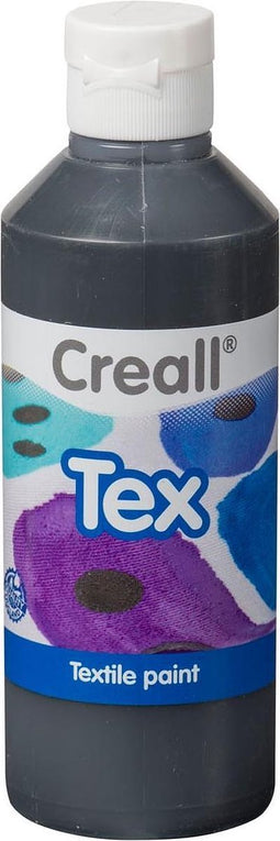 Textielverf creall tex zwart 250ml | Fles a 250 milliliter