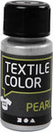 Textielverf - Dekkend - Zilver - Parelmoer - Creotime - 50 ml