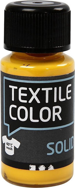 Textielverf - Geel - Dekkend - Creotime - 50 ml