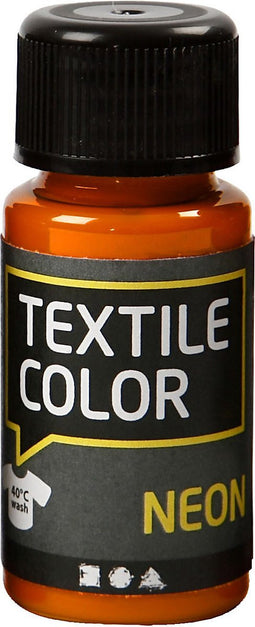 Textielverf - Neon Oranje - Creotime - 50 ml