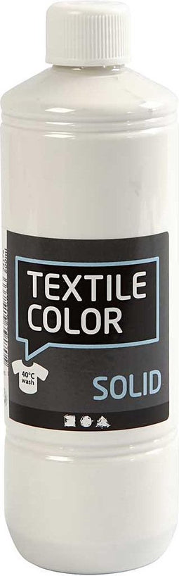 Textile Color, Dekkend, Dek Wit, 500 ml, 1 Fles