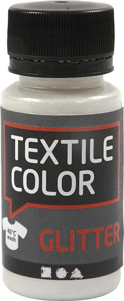 Textile Color, Glitter, Transparant, 50 ml, 1 Fles