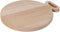 TextTim Serveerplank / Borrelplank / Rond 35x30x2 cm - Houten Plank Beukenhout