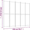 vidaXL - Kamerscherm - met - 5 - panelen - 250x220 - cm - stof - antracietkleurig