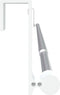 vidaXL Gordijnrails 2 st 60-105 cm aluminium wit en zilverkleurig