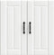 vidaXL - Keukenwandkast - Lucca - bewerkt - hout - wit