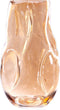 QUVIO Vaas - Bloemenvaas - Gekreukt design - Beige