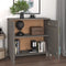 vidaXL - Dressoir - HAMAR - 85x35x80 - cm - massief - grenenhout - lichtgrijs