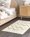 TEZPUR - Laagpolig vloerkleed - Beige - 80 x 150 cm - Katoen