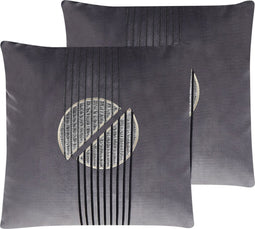 CEROPEGIA - Sierkussen set van 2 - Grijs - Polyester