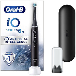 Oral-B iO Series 6N - Elektrische Tandenborstel - 5 Poetsprogramma's - Zwart (2 opzetborstels)
