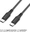 iMoshion Kabel - USB C naar USB C Kabel - 0.25 meter - Snellader & Datasynchronisatie - Oplaadkabel - Stevig gevlochten materiaal - Zwart