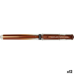 Uni-Ball SIGNO BROAD - Gelpen - 0,6 mm 1,0 mm - Brons (12 stuks)