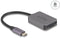 Delock 91009 - USB Type-C Card Reader - 2 sleuven - Aluminium Grijs