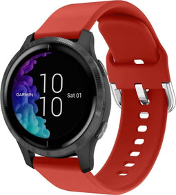 iMoshion Bandje Geschikt voor Garmin Vivoactive 3 / Venu / Forerunner 245 - iMoshion Siliconen bandje - Rood