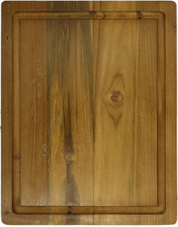 Snijplank naturel met groef - 60x40x3 - Naturel - Oud Teakhout