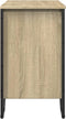 vidaXL - Wastafelkast - 60x35x60 - cm - bewerkt - hout - sonoma - eikenkleurig