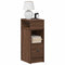 vidaXL - Nachtkastje - met - lade - 25x31x66 - cm - bruin - eikenkleurig