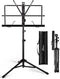 Finesse Muziekstandaard - Opvouwbaar - Verstelbaar 47-95cm - Zwart