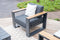 Garden Impressions Plaza lounge tuinstoel - donker grijs teaklook