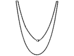 Silventi 980600529 Heli Twist collier - 2 mm - 80cm - zwart