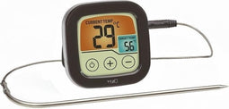 TFA Dostmann 14.1509.01 Barbecuethermometer Bewaking van kerntemperatuur, Met touchscreen, Kabelsensor Braden, Grillen