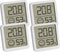 TFA Dostmann 4er Set Digitales Thermo-Hygrometer mit Komfortzone Thermo- en hygrometer Wit