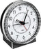 TFA Dostmann 60.1010 Wekker Quartz Zilver Alarmtijden: 1 Fluorescerende Wijzers