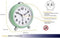 TFA Dostmann 60.1030.04 - Wekker - Analoog - Retro-look Stil uurwerk - Snooze - Achtergrondverlichting - Kunststof - Groen