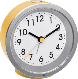 TFA Dostmann 60.1034.07 Wekker Quartz Zonnegeel Alarmtijden: 1