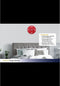 TFA Dostmann 60.3047.05 Wandklok Quartz 35 cm x 3.5 cm Rood