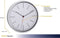 Tfa Dostmann 60.3049.02 Wandklok Quartz 280 Mm X 280 Mm X 37 Mm Wit