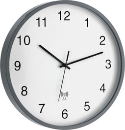 TFA Dostmann 60.3511.10 Wandklok Zendergestuurd 302 mm x 40 mm Antraciet