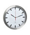 TFA Dostmann 60.3528.02 Wandklok Zendergestuurd 300 mm x 45 mm Aluminium Slepend uurwerk (geluidsloos)