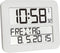 TFA Dostmann 60.4512.02 - Klok - Digitaal - Zendergestuurd - 7 talen - Tweede tijd - Alarm - Snooze - LCD - Wit