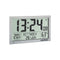 TFA Dostmann 60.4517.54 Wandklok Zendergestuurd 368 mm x 230 mm x 29 mm Zilver Groot display