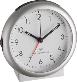 TFA Dostmann 98.1036 Wekker Zendergestuurd Zilver