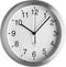 TFA Dostmann 98.1091.02 Wandklok Zendergestuurd 25 cm x 4 cm Aluminium (mat)