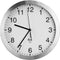 TFA Dostmann 98.1091.02 Wandklok Zendergestuurd 25 cm x 4 cm Aluminium (mat)