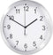TFA Dostmann 98.1091.02 Wandklok Zendergestuurd 25 cm x 4 cm Aluminium (mat)