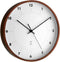 TFA Dostmann 98.1097 - Wandklok - Analoog - Rond - Radiogestuurde tijdsaanduiding - Secondewijzer - Hout - Glas - Bruin - Wit