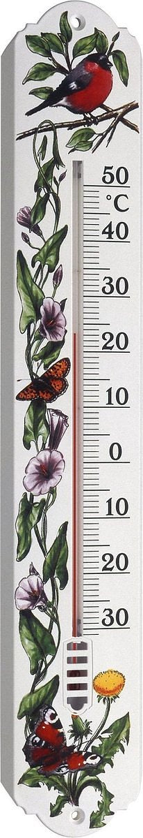 TFA Dostmann Analoges Innen-Außen-Thermometer Thermometer Wit, Bloemen