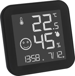 TFA Dostmann BLACK & WHITE Thermo- en hygrometer Zwart