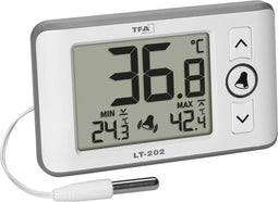 TFA Dostmann Digitales Profi-Thermometer mit Kabelfühler LT 202 Thermometer Wit