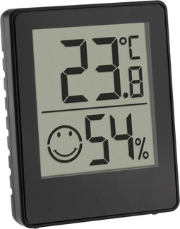 TFA Dostmann Digitales Thermo-Hygrometer Thermo- en hygrometer Zwart